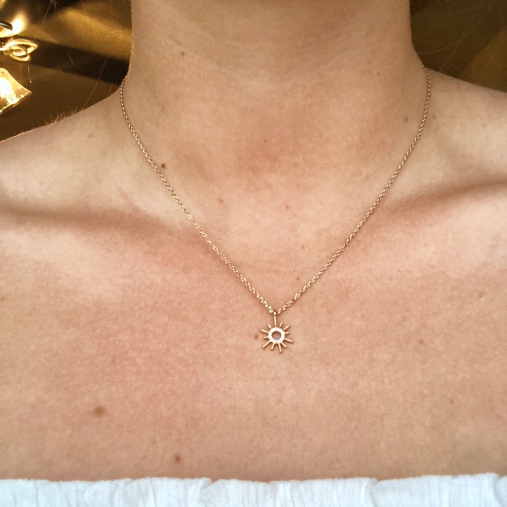 Charming Charlie sunburst necklace
